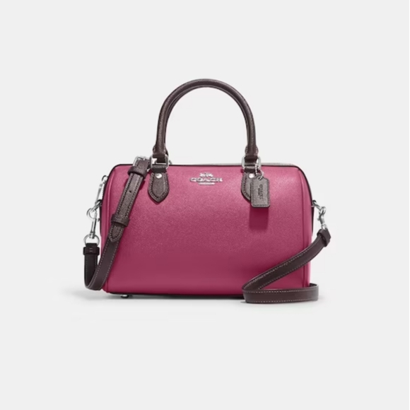 New! Rowan Satchel in Raspberry Pink Multi 🩷